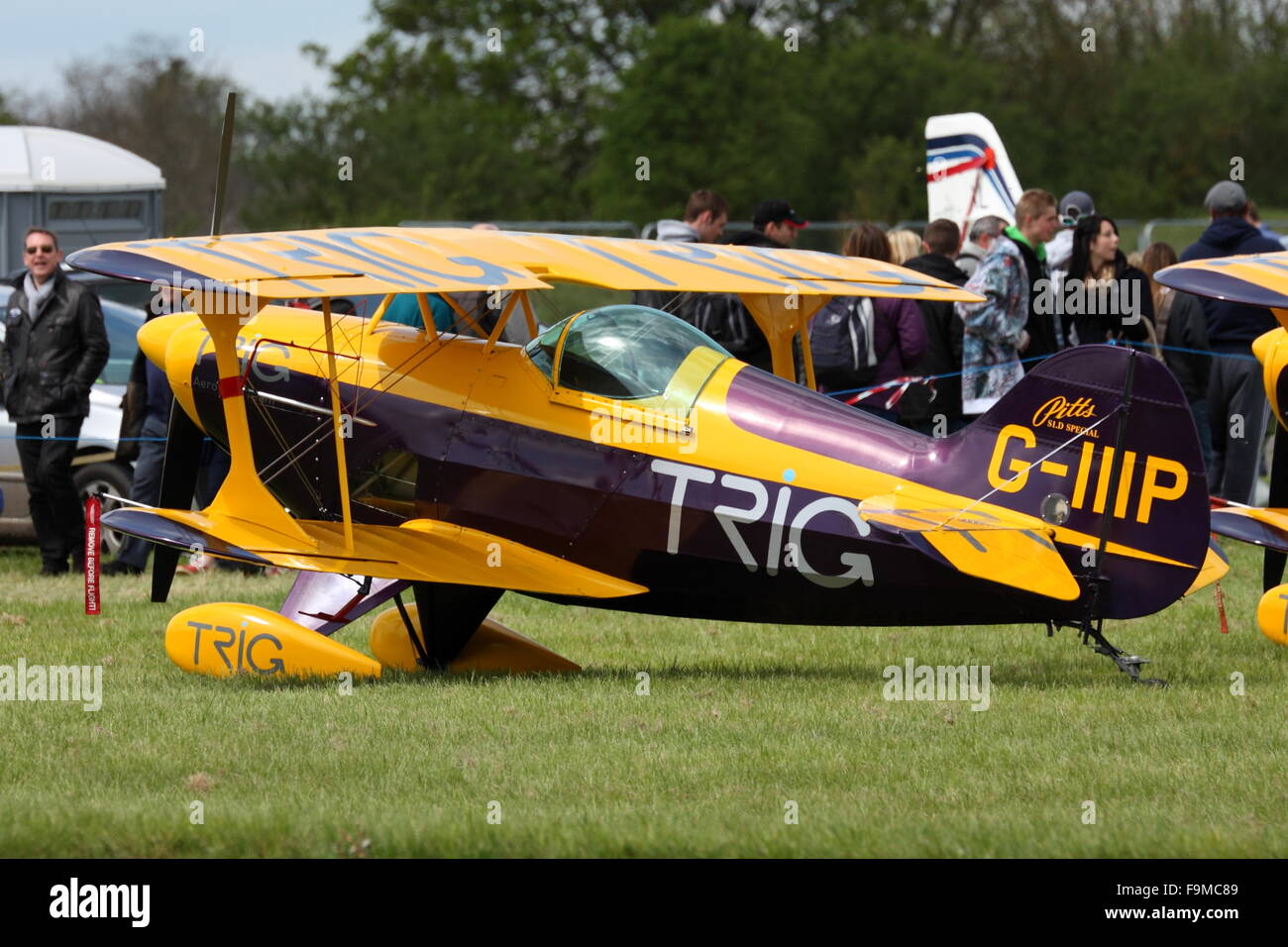 TRIG Pitts S-1D Special on Display at the Abingdon Air & Country Show Stock Photo