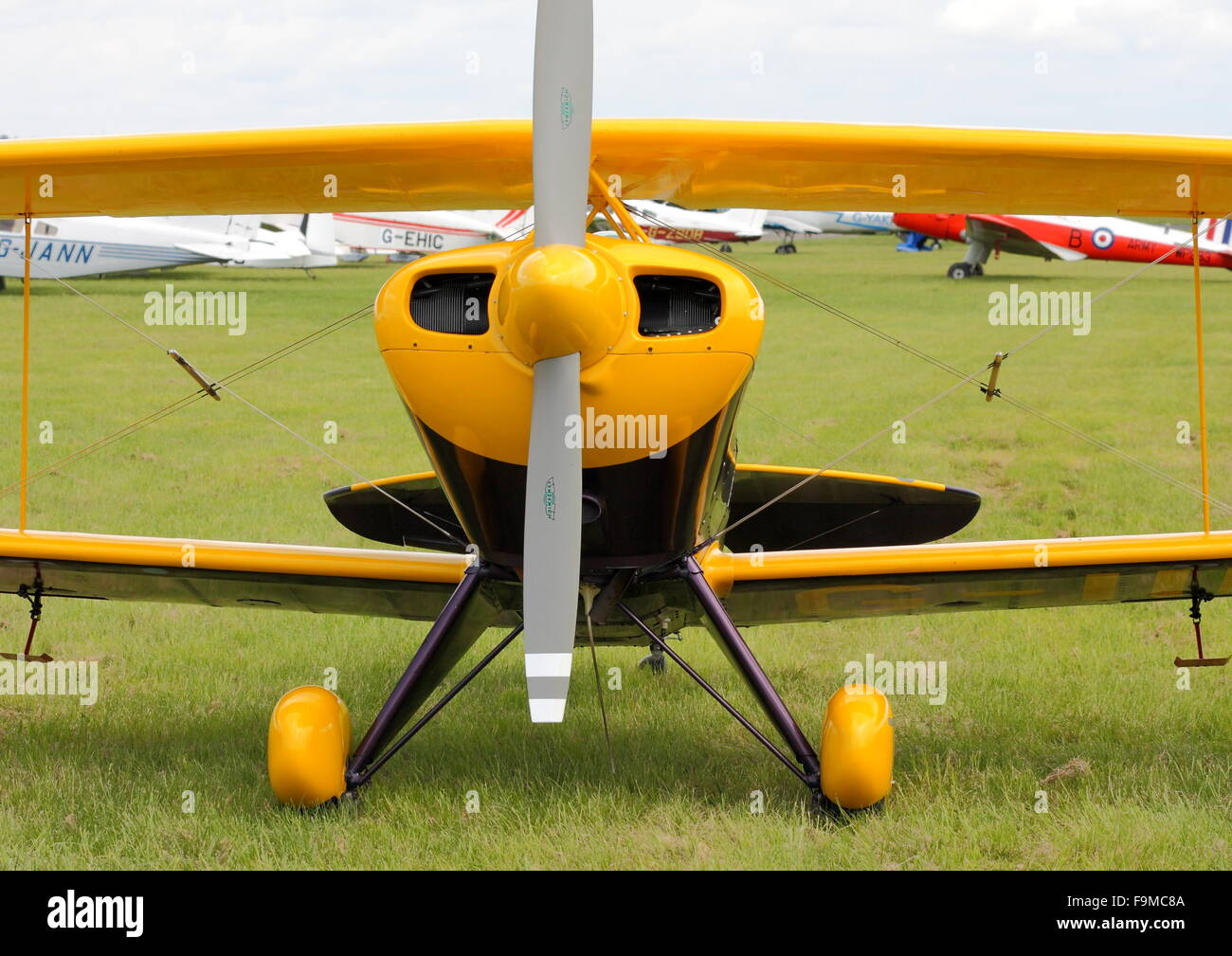 The TRIG Pitts S-1D Special on Display at the Abingdon Air & Country Show Stock Photo