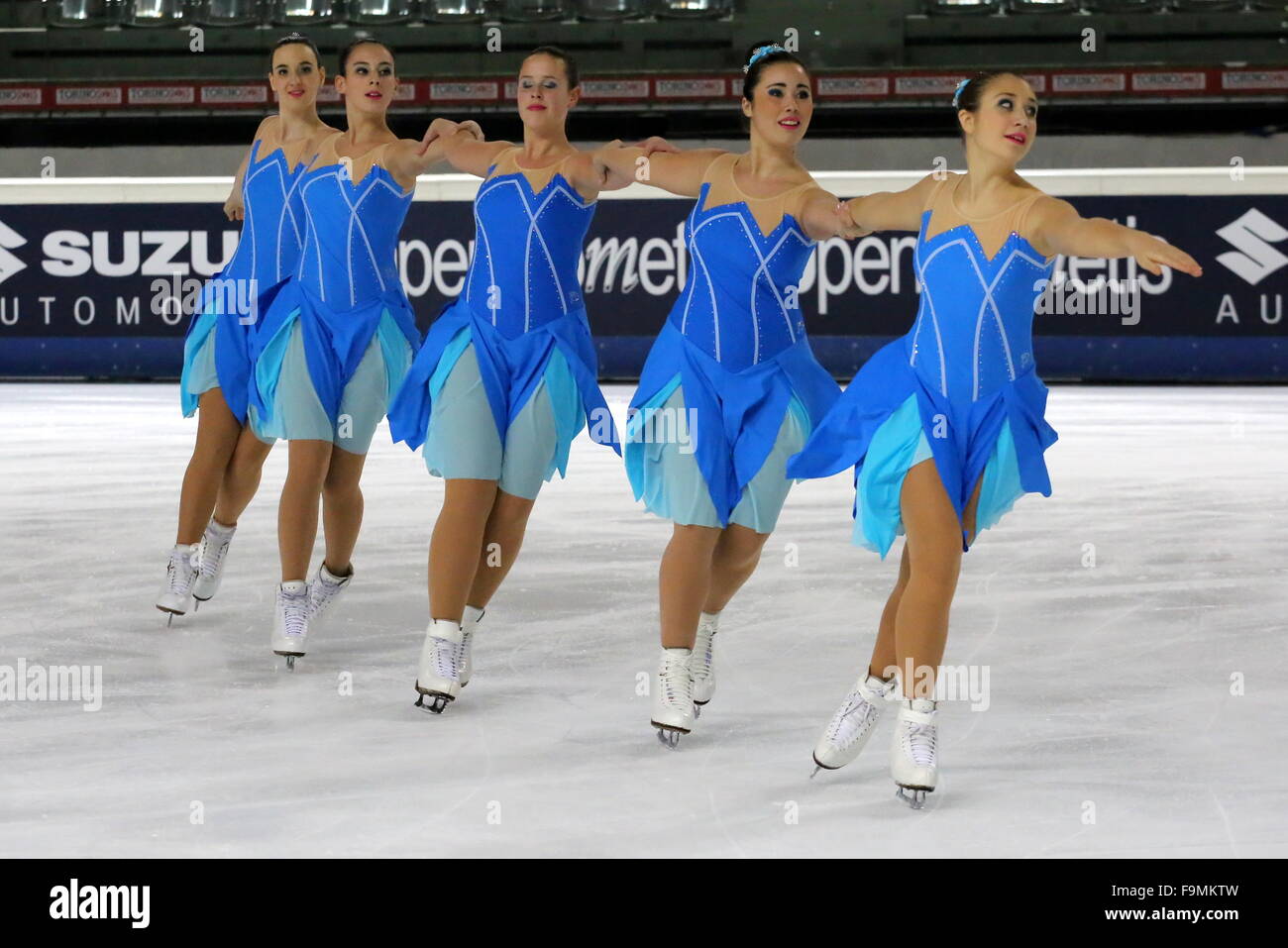 SP Synchro Junior. Hot Shivers, italian champions synchronized skating
