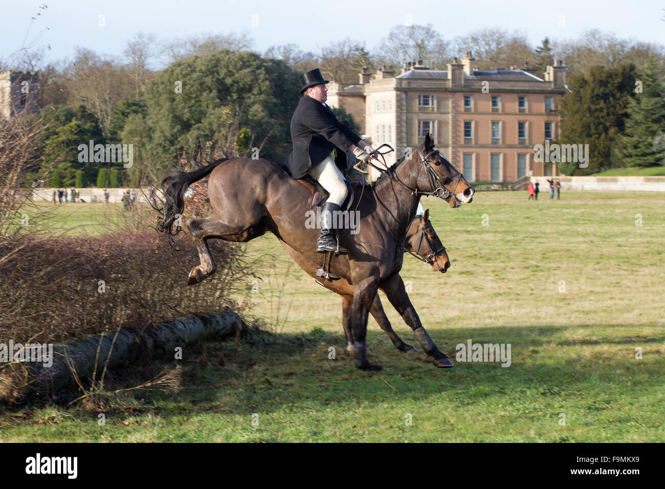 26.12.2012. Prestwold, Leicestershire, England. The Quorn Hunt at their
