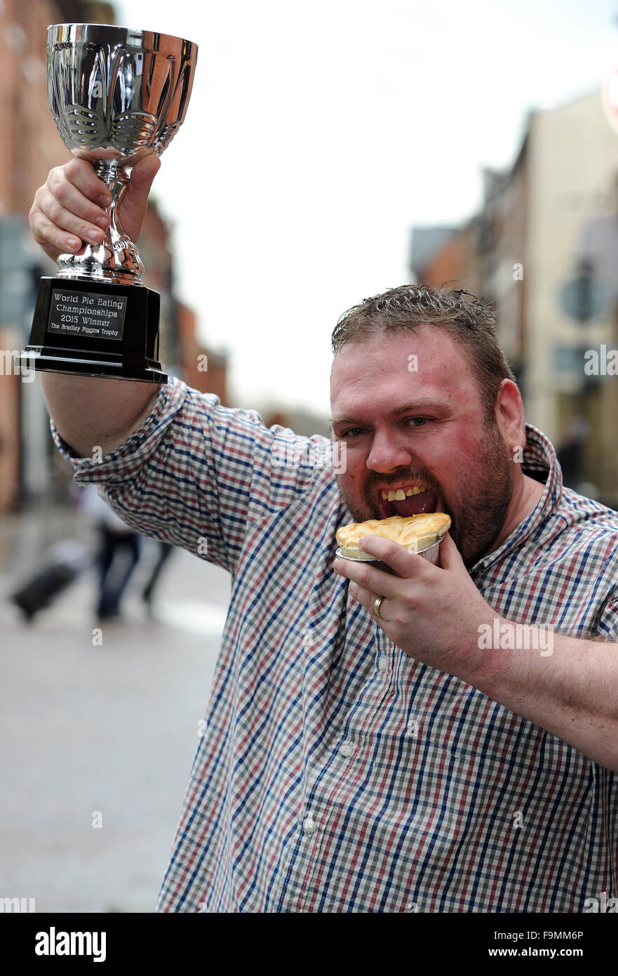 Wigan World Championship Pie Eating competition was won for the second
