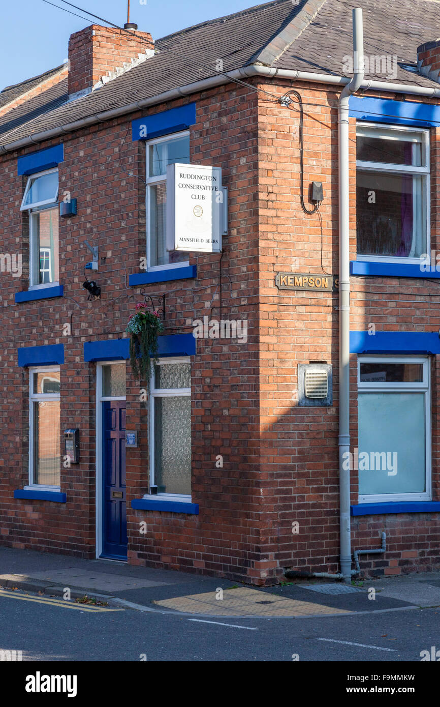The Conservative Club, Ruddington, Nottinghamshire, England, UK Stock Photo