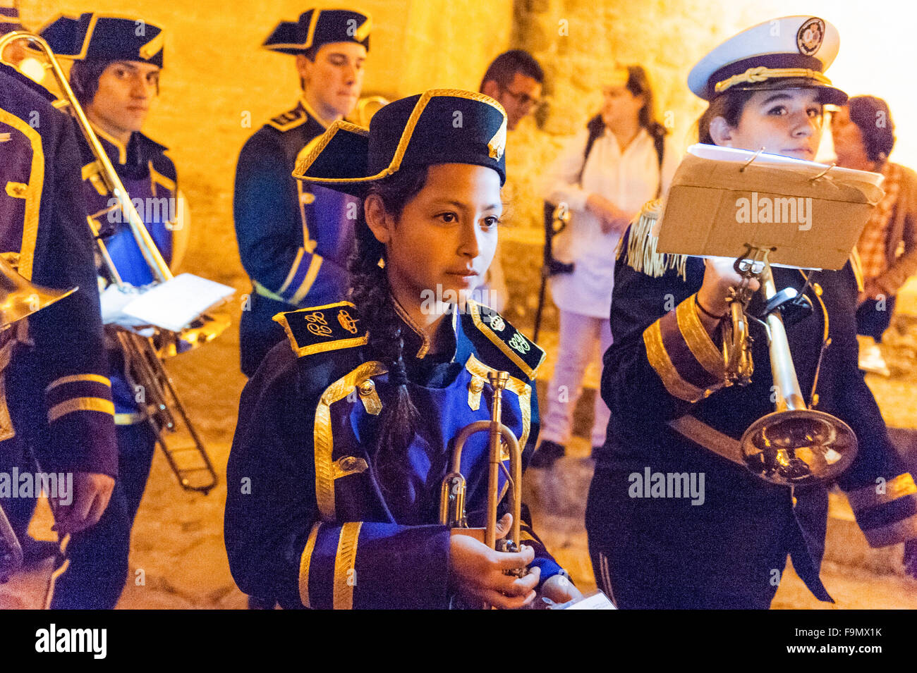 The popular Feast Of St.Francis Parade and marching band in Easter in