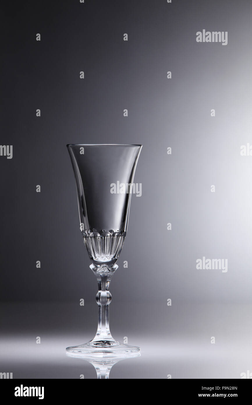 Empty red white wine glass Stock Photo Alamy