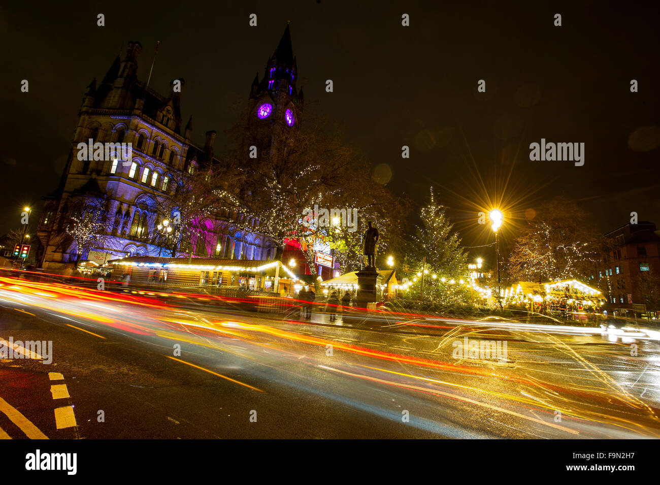 The annual German Christmas Market's in Manchester. Picture by Paul Heyes, Monday December 14, 2015. Stock Photo
