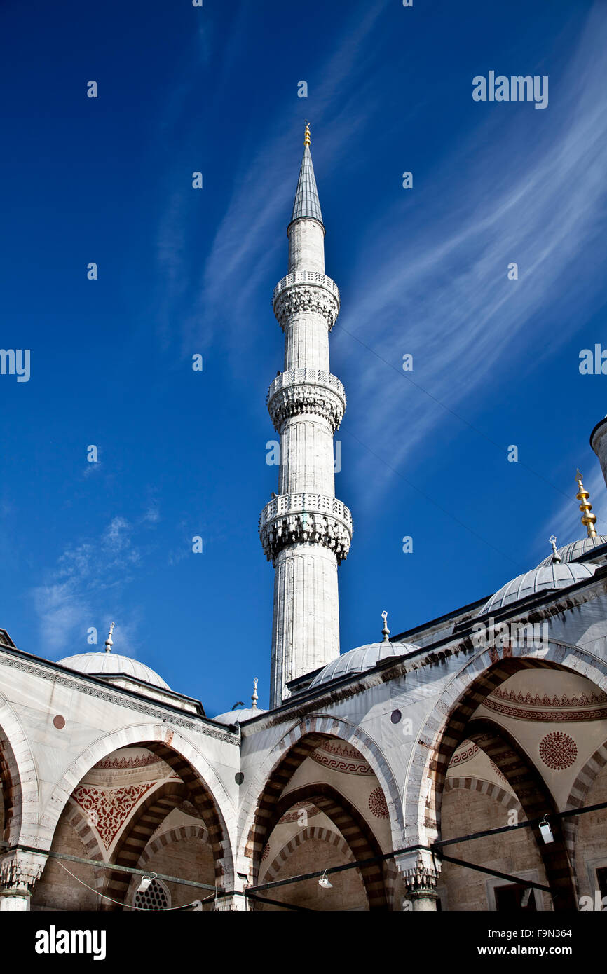 Sultanahmet Blue Mosque in Istanbul Turkey - interior Stock Photo - Alamy