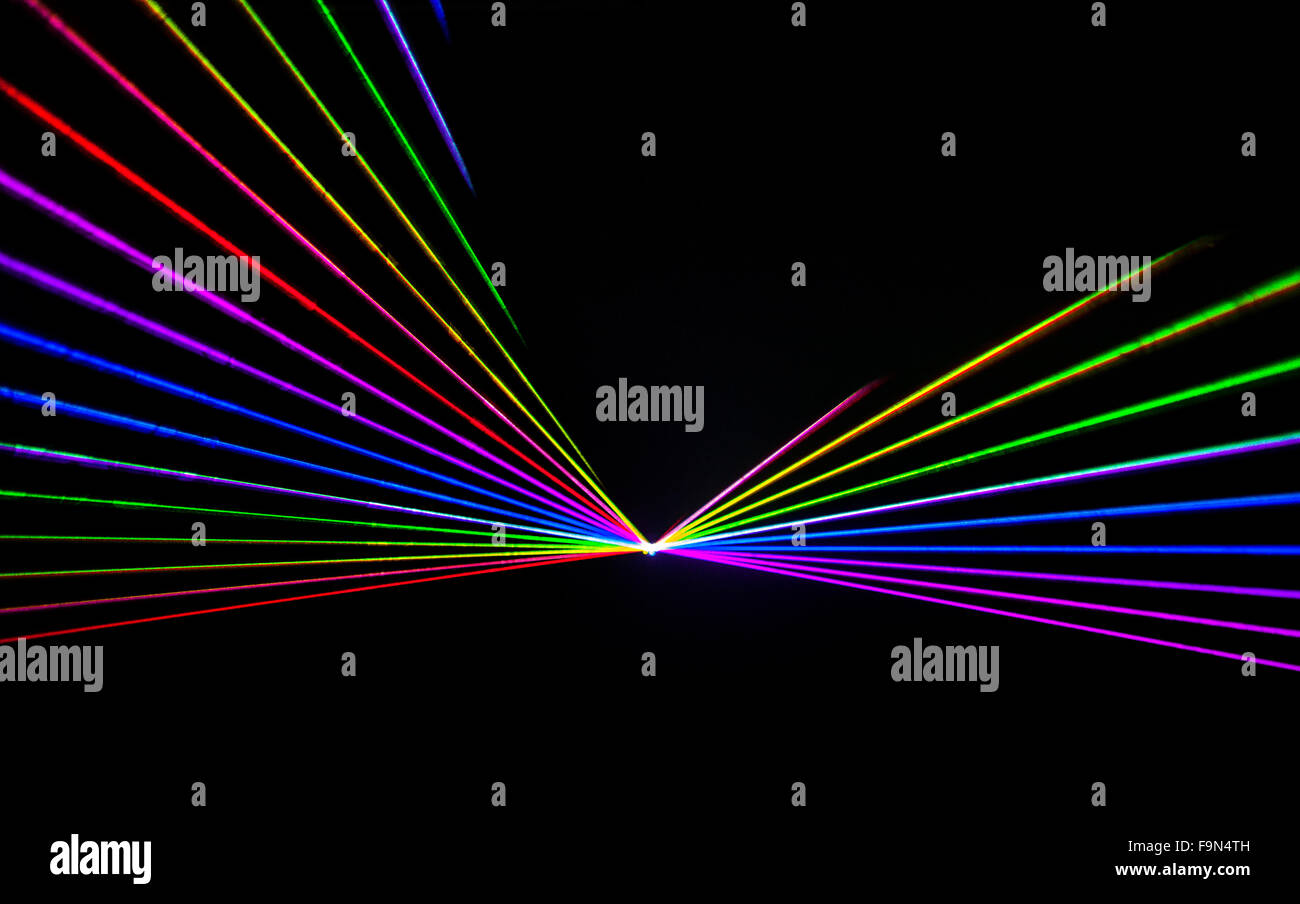 Colorful Laser effect over a plain black background Stock Photo - Alamy