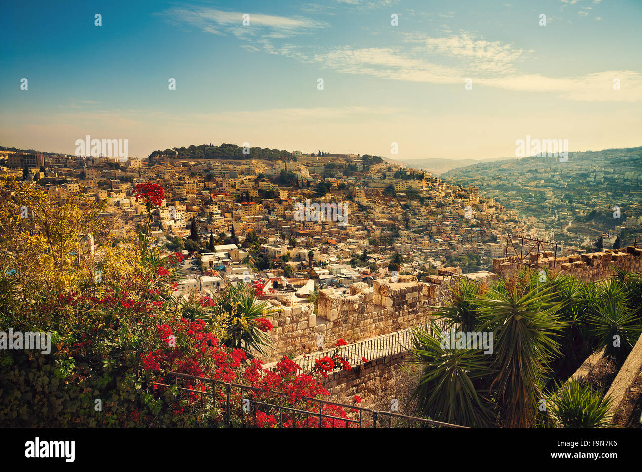 Panoramic view of old city Jerusalem, Israel Stock Photo - Alamy
