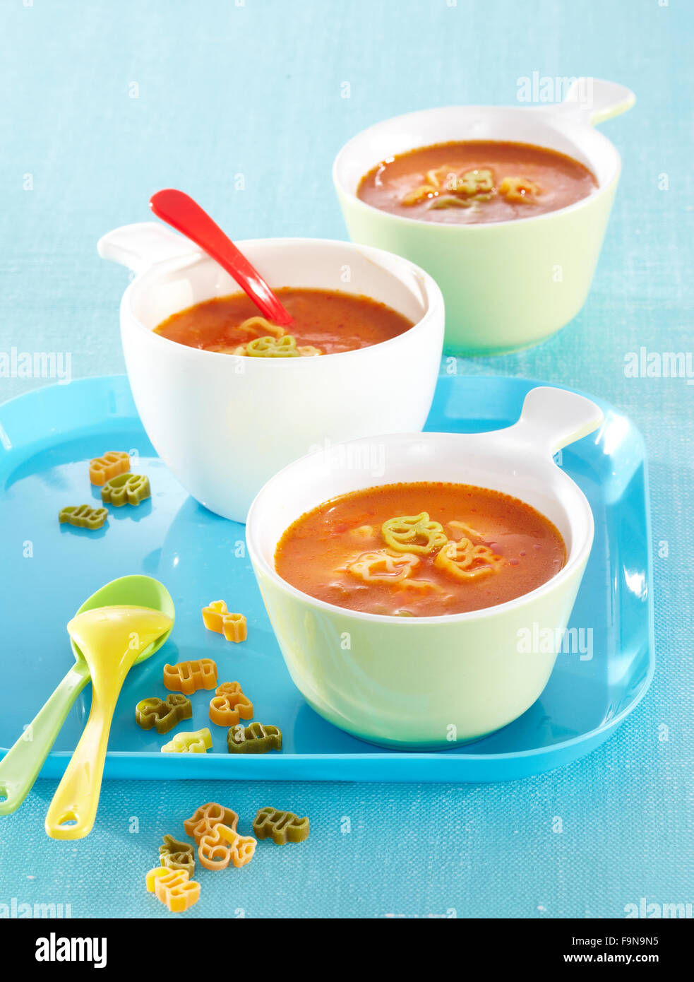 Tomato soup for kids Stock Photo Alamy