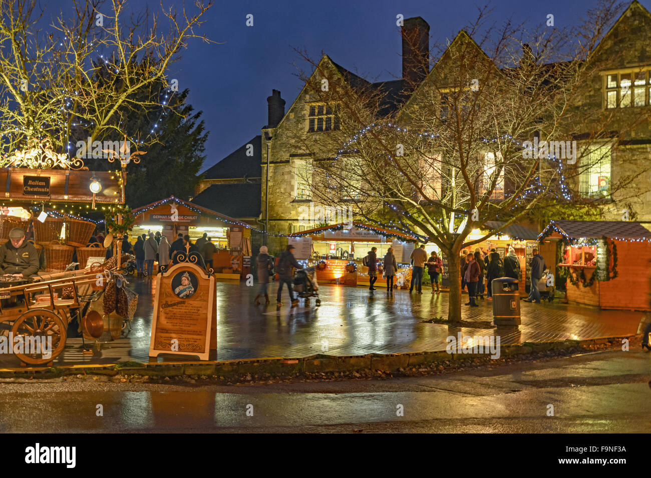 Winchester Christmas market Hampshire United Kingdom Stock Photo Alamy