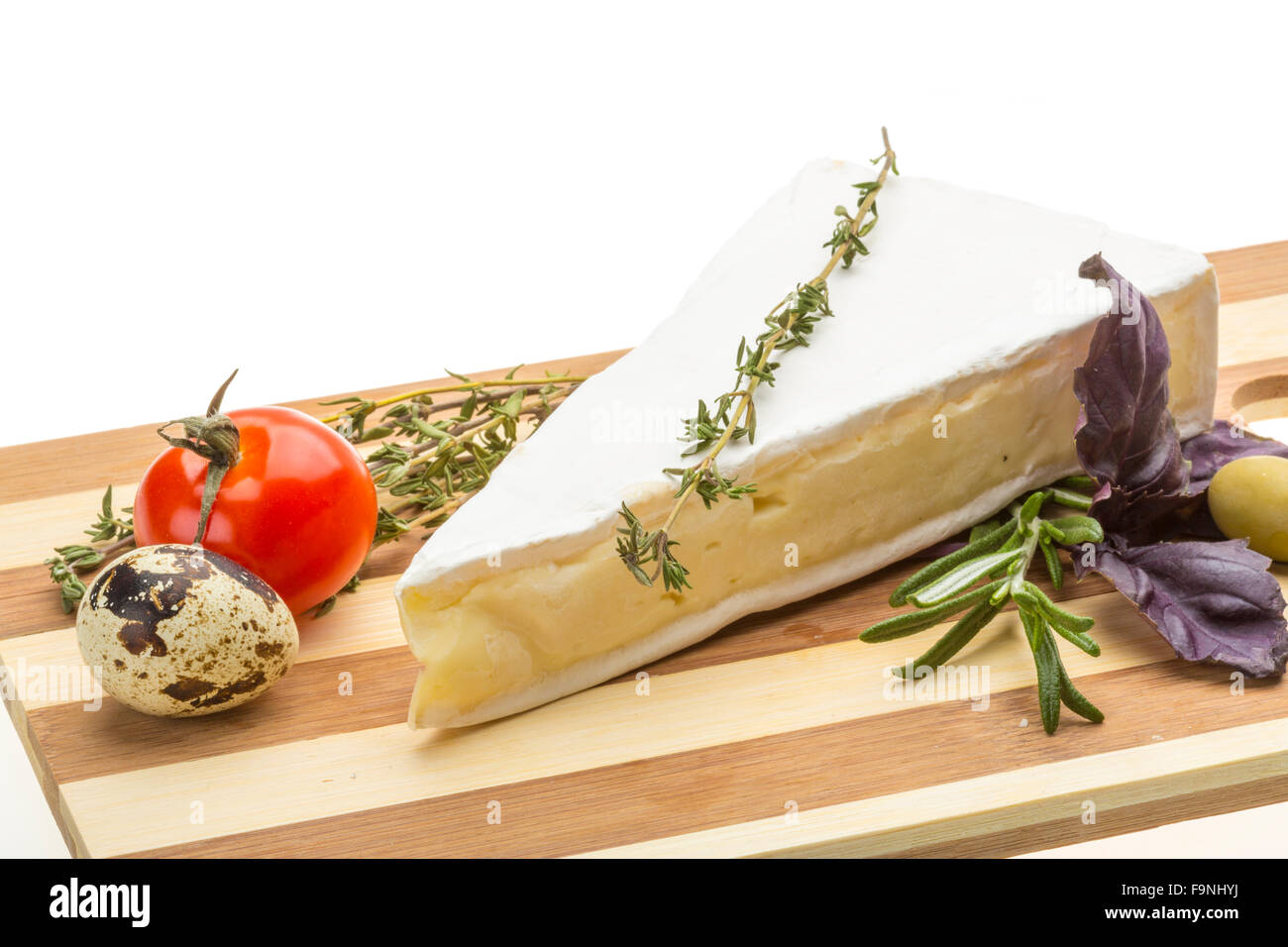 Wedge of Gourmet Brie Cheese Stock Photo Alamy