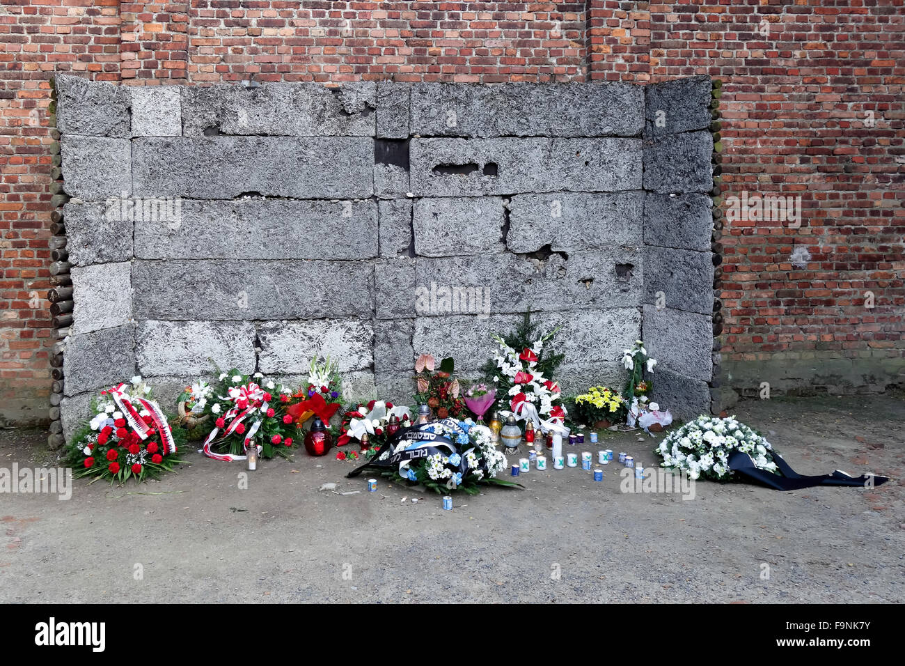 Auschwitz concentration camp in Oswiecim Poland Stock Photo