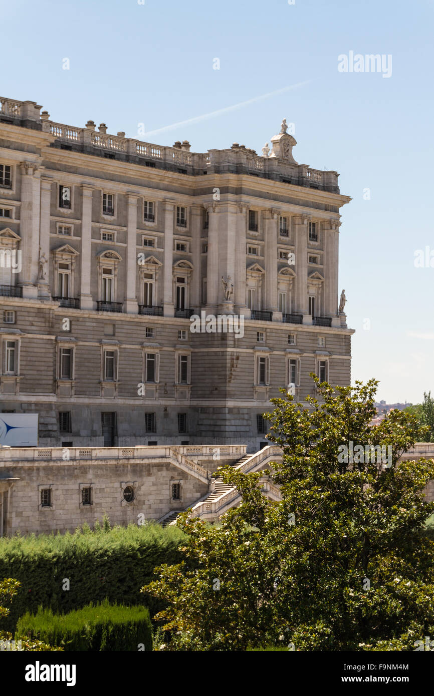Royal Palace at Madrid Spain - architecture background Stock Photo - Alamy