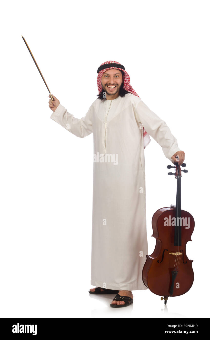 Arab Man Playing Musical Instrument Stock Photo - Alamy