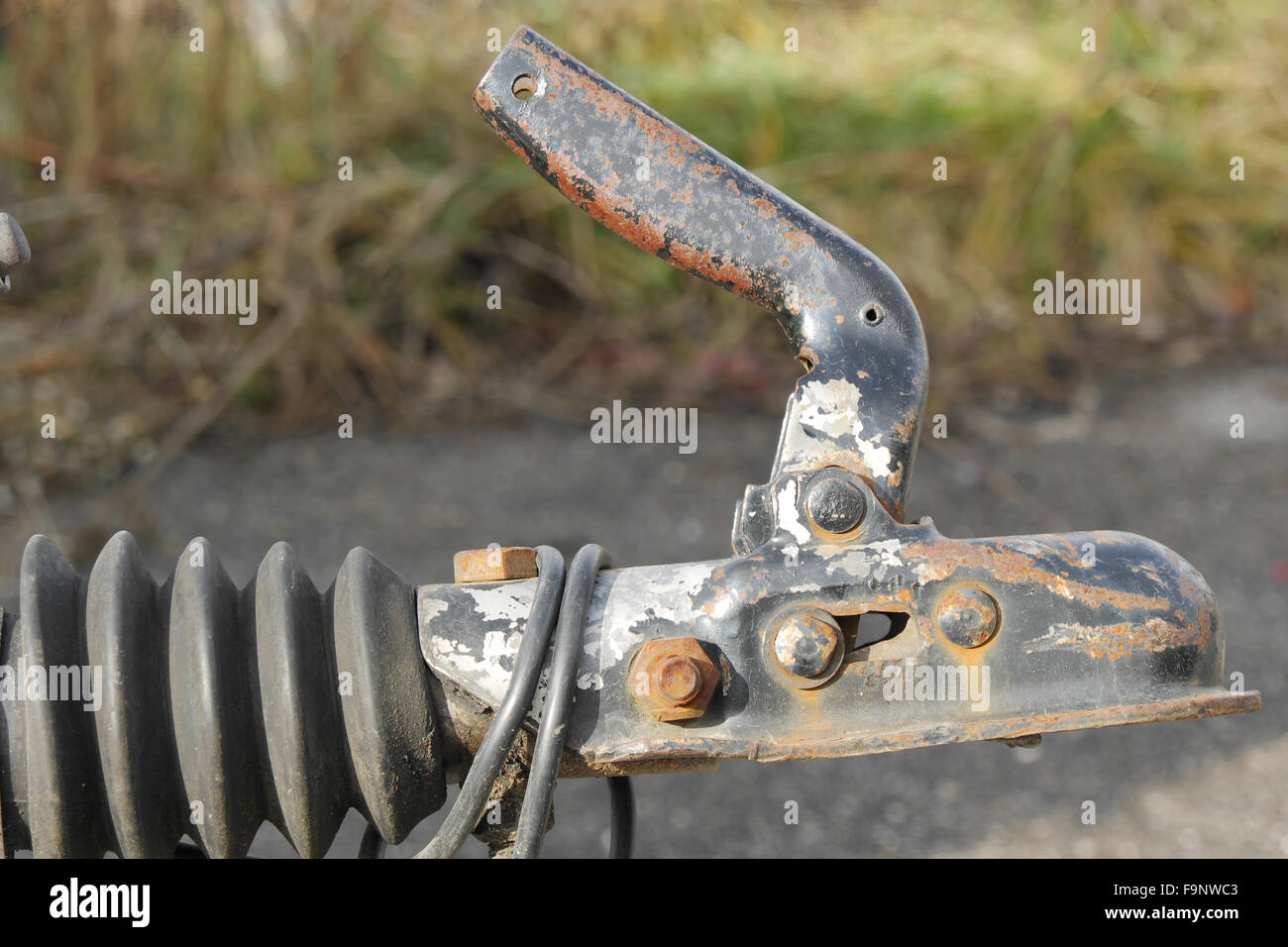 a closeup trailer hook for boats Stock Photo Alamy
