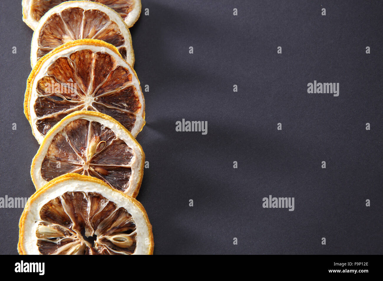 Chinese herbal medicine drying lemon slice Stock Photo