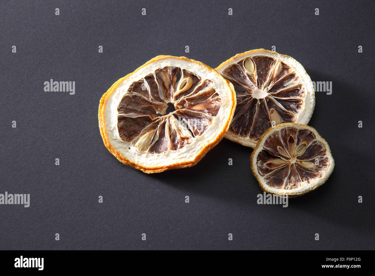 Chinese herbal medicine drying lemon slice Stock Photo