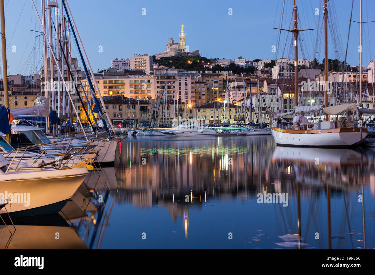 View on Marseilles in France in the morning Stock Photo