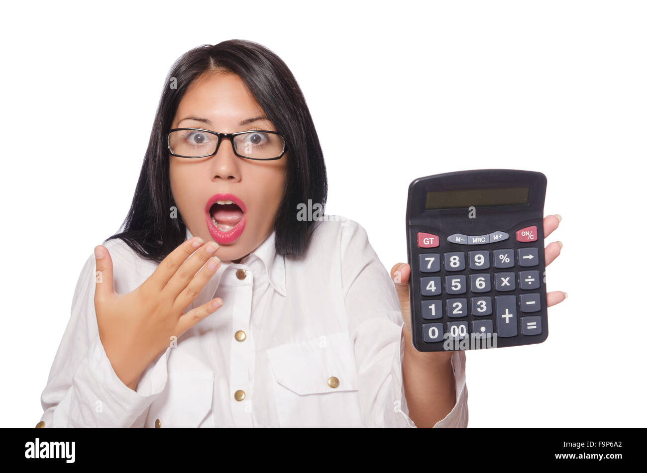 Young woman in business concept Stock Photo - Alamy