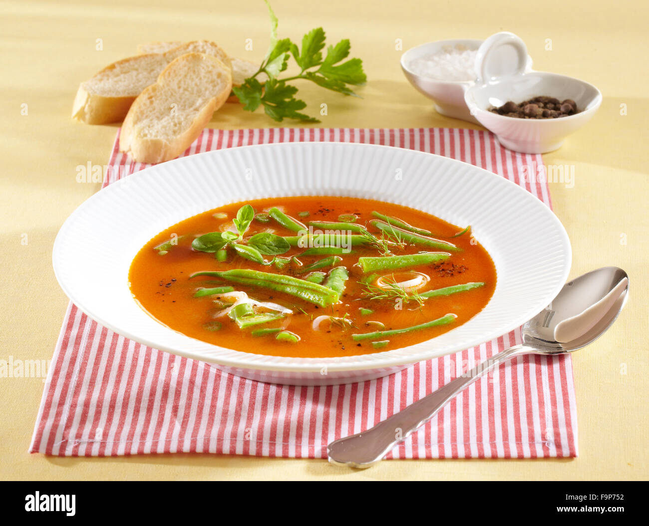 French bean soup Stock Photo Alamy
