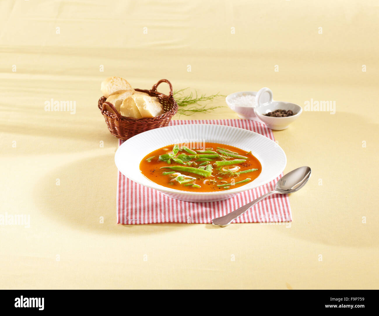 French bean soup Stock Photo Alamy