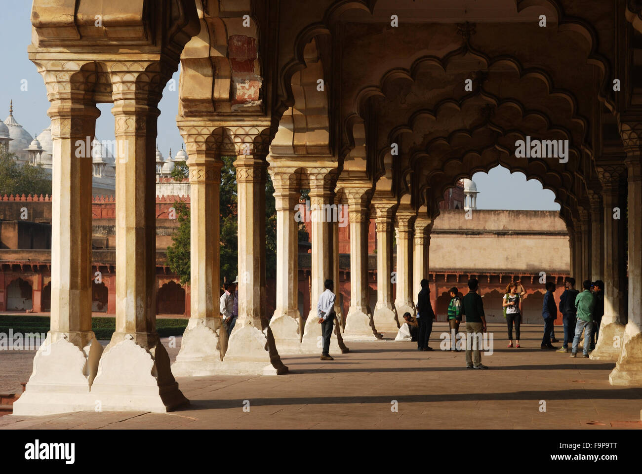marble building inside agra fort,india Stock Photo