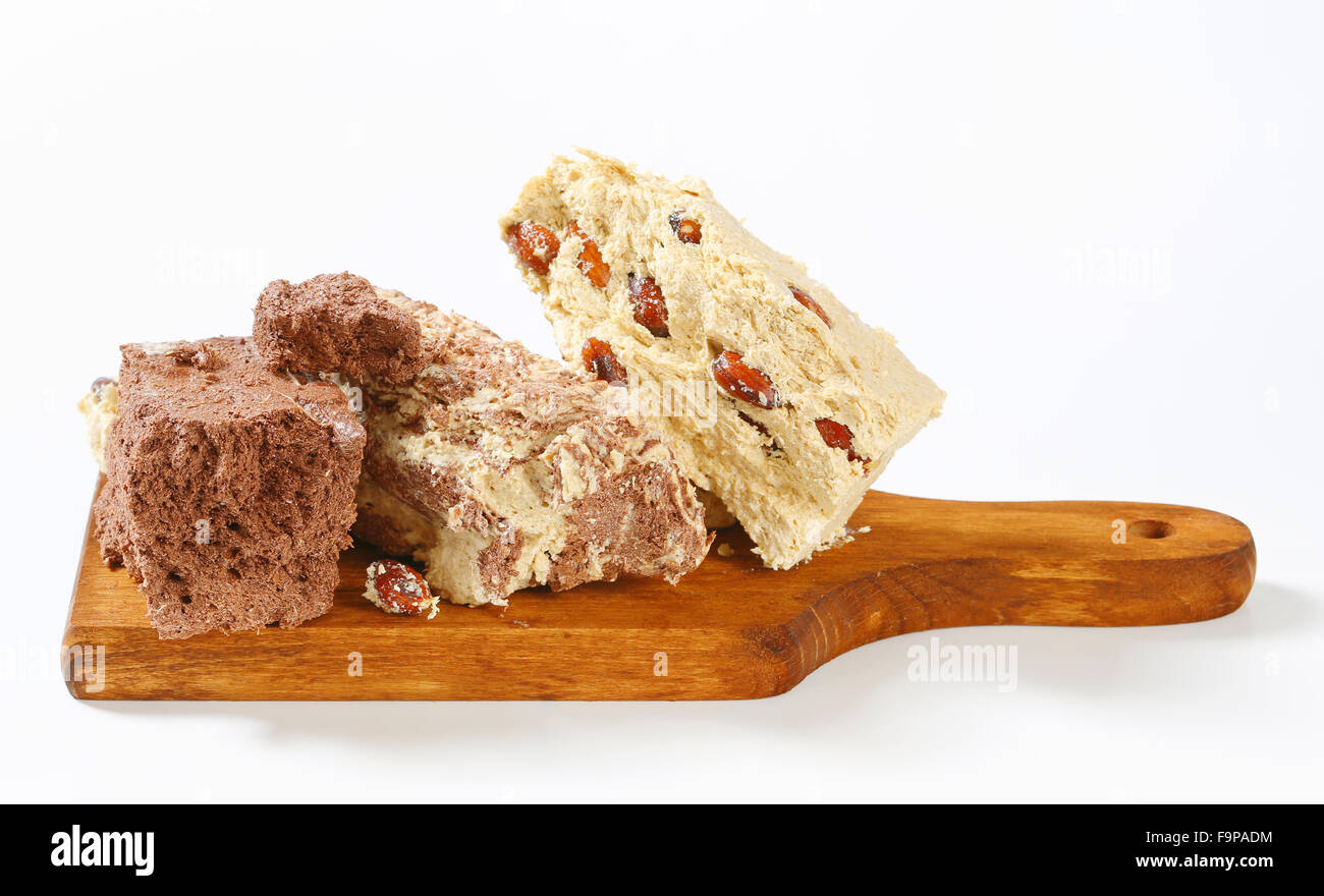 Pieces halvah candy on cutting hires stock photography and images Alamy