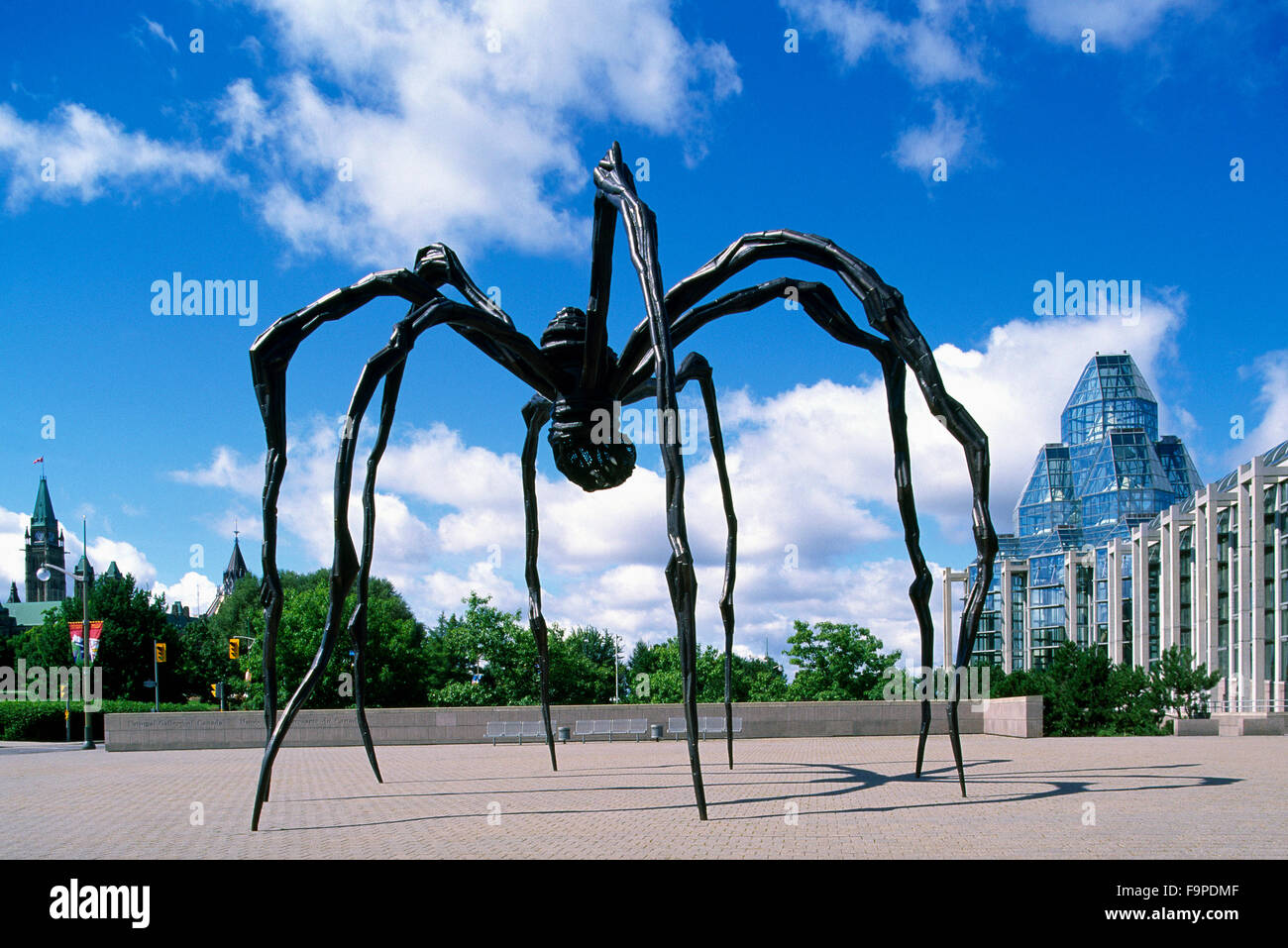 Ottawa, Ontario, Canada - Maman Spider Sculpture (sculptor: Louise Bourgeois) at National Gallery of Canada Stock Photo