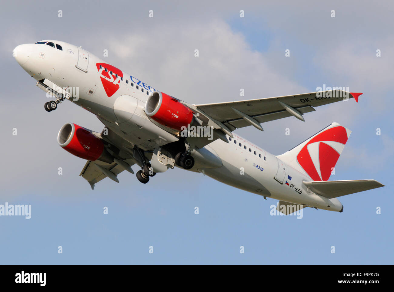 Czech Airlines Airbus  A319 Stock Photo