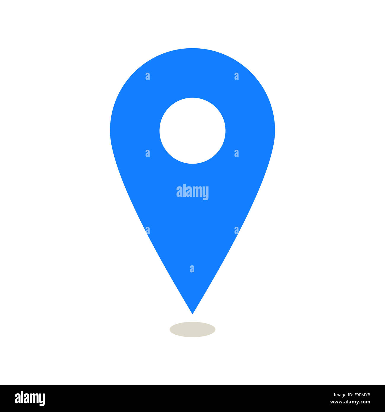 Map pointer icon isolated on white background Stock Photo - Alamy
