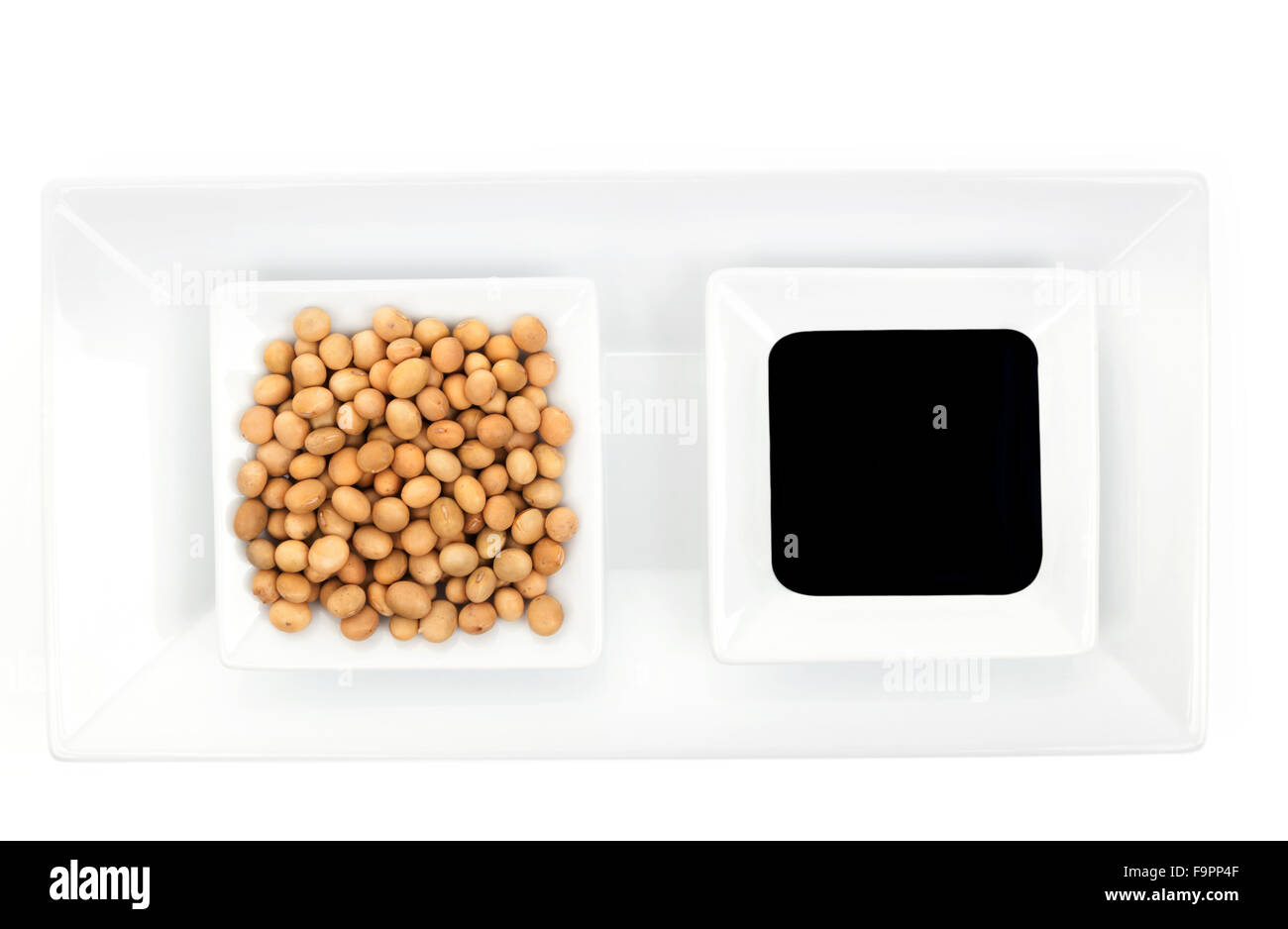 Soybeans and soya sauce Stock Photo Alamy