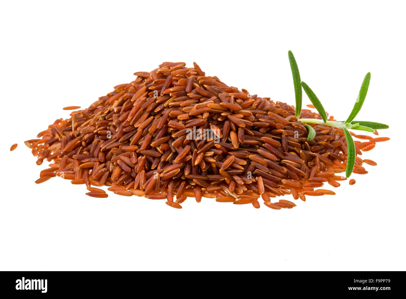 Local Rice Heap Heap of Brown rice isolated Stock Photo - Alamy