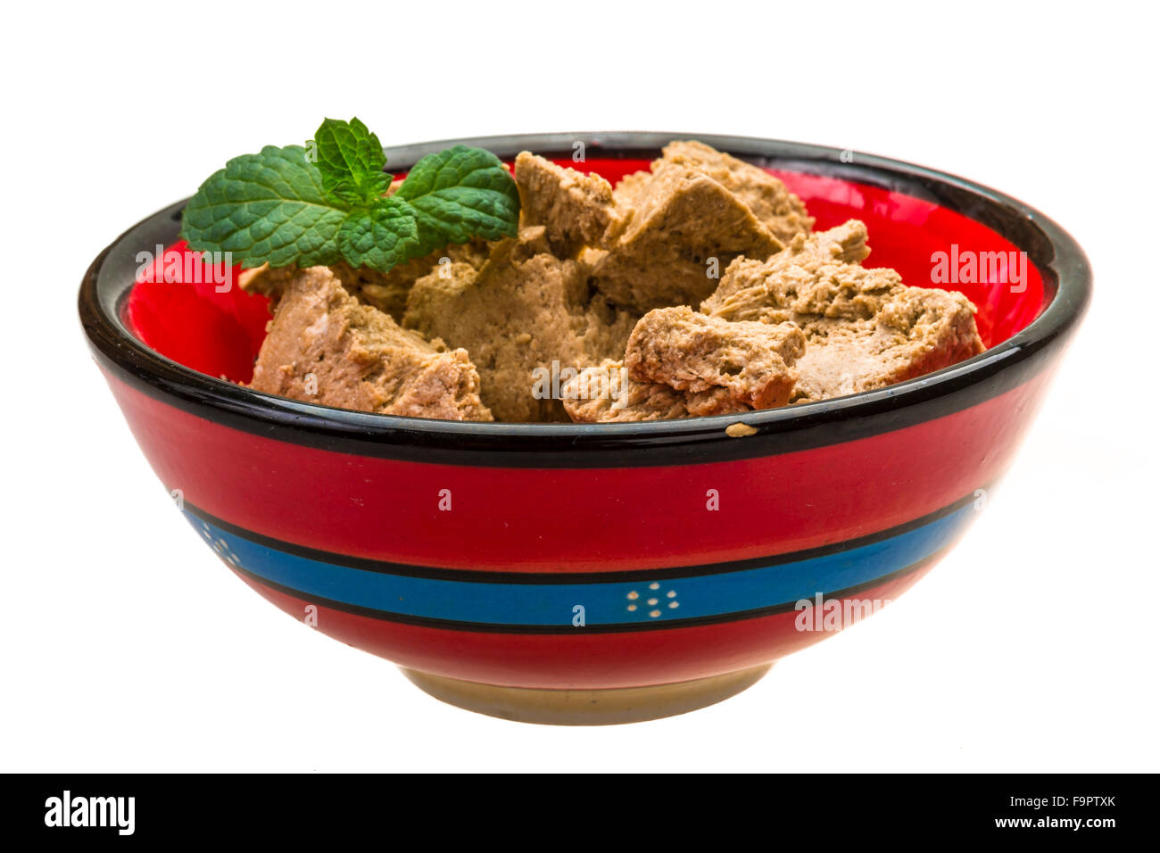 Sunflower Halva isolated studio macro shoot Stock Photo Alamy