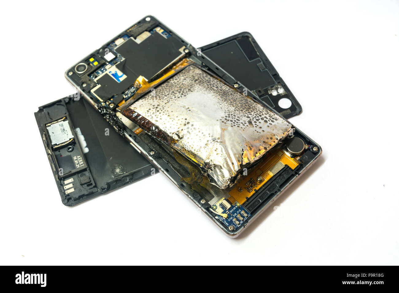 Lithium battery explode Cut Out Stock Images & Pictures Alamy