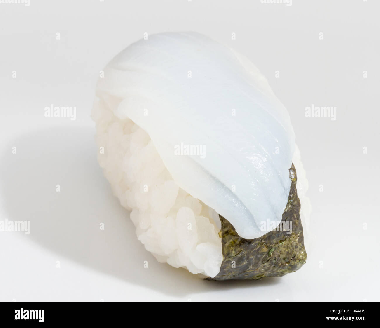 Japanese squid sushi Stock Photo - Alamy