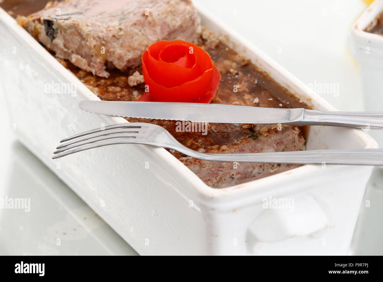 Home made terrine. Stock Photo