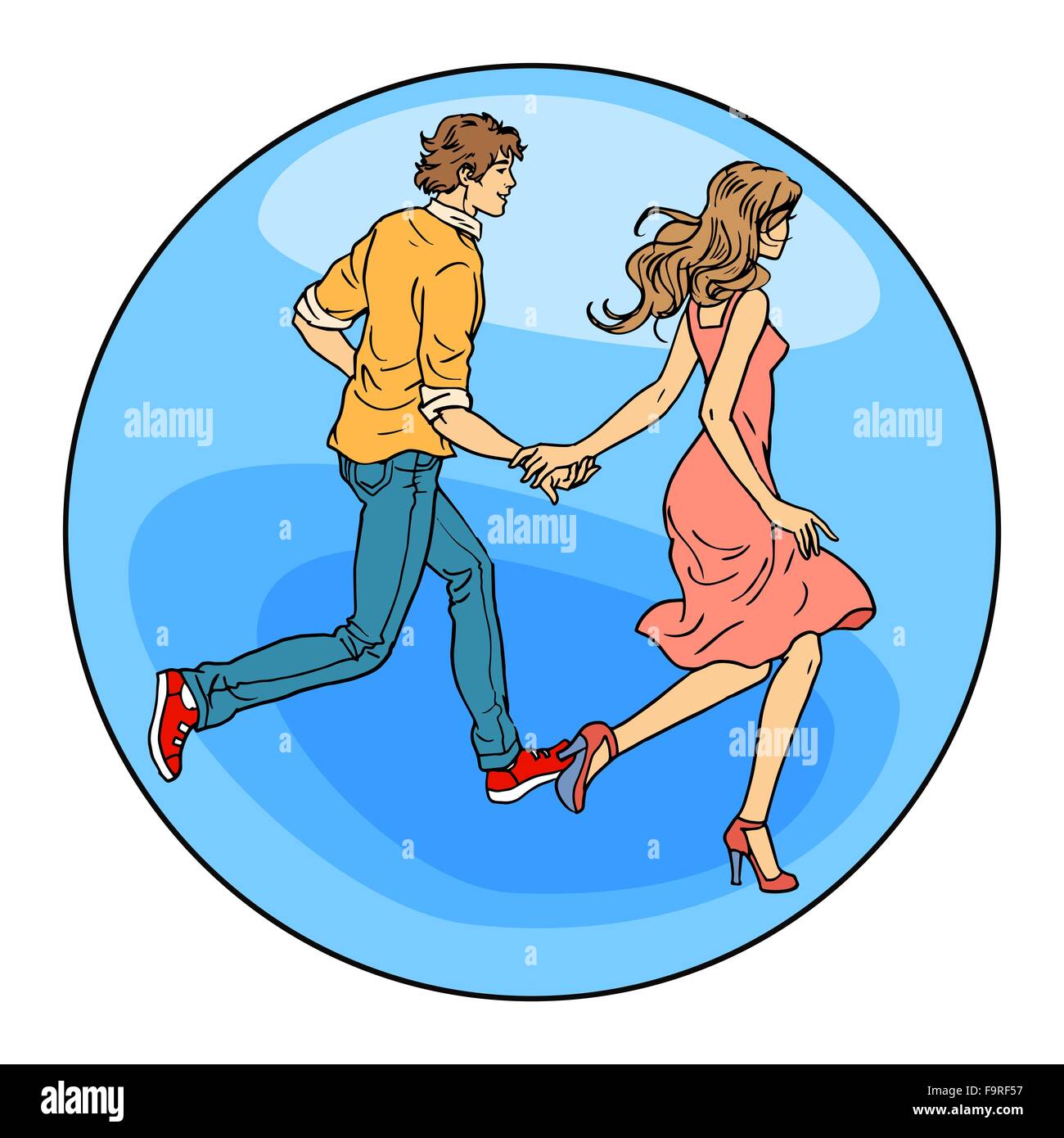 Couple in love boy and girl Stock Vector Image & Art - Alamy