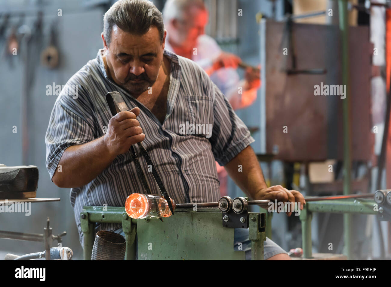 Thuringian glass ornaments on display