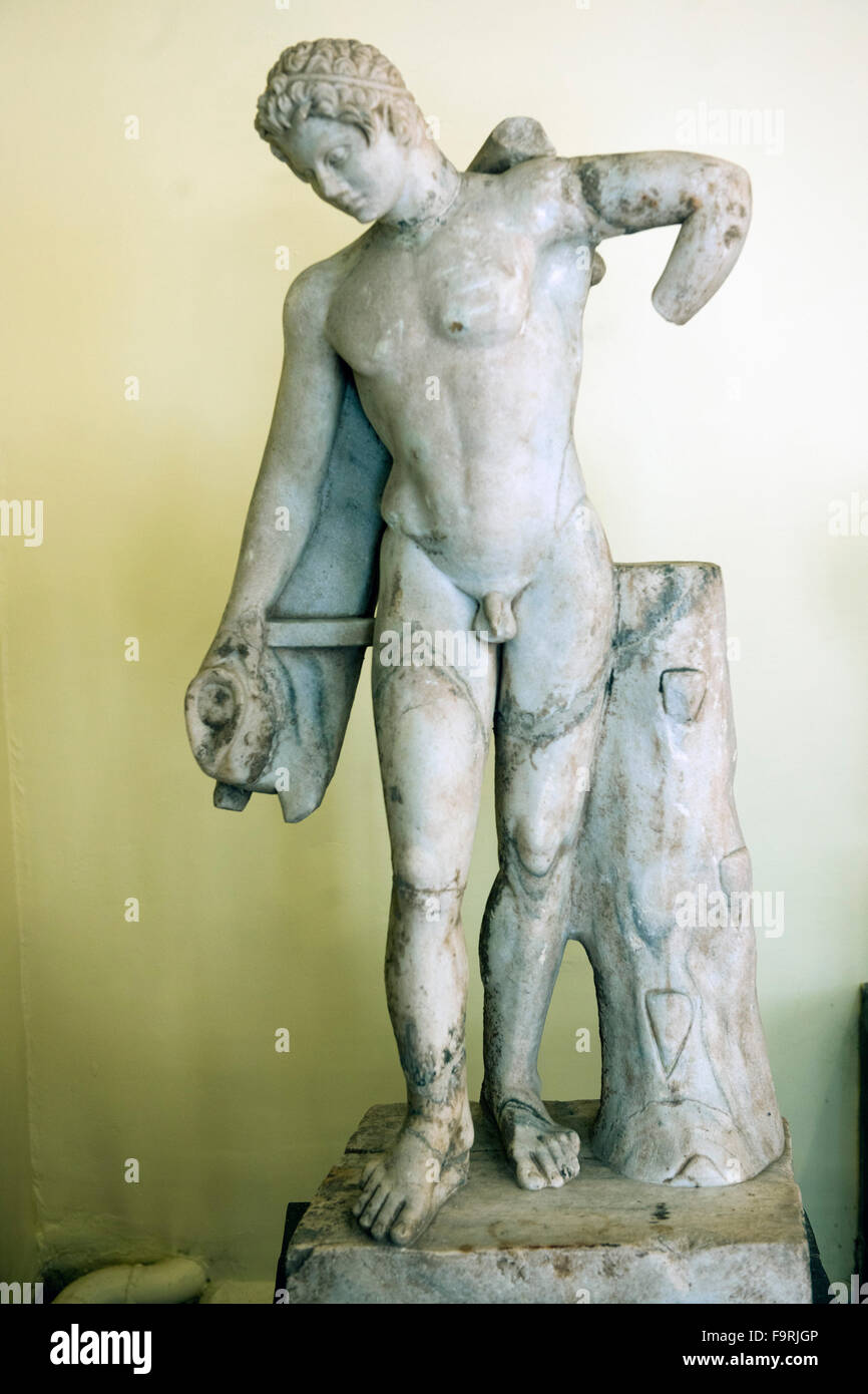 Türkei, westliche Schwarzmeerküste, Kastamonu, Archaeologisches Museum, Statue. Stock Photo
