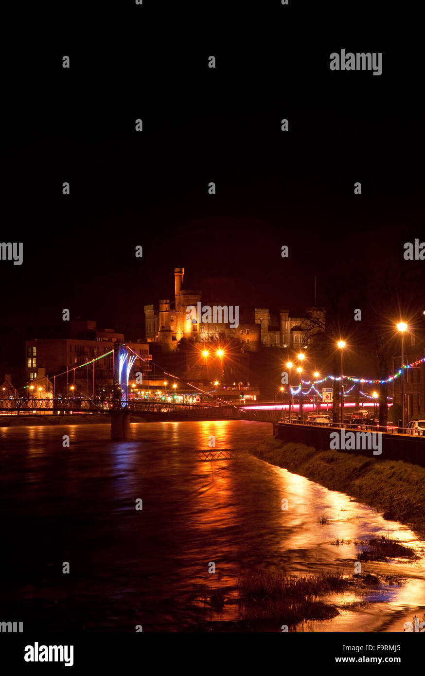 Inverness at Christmas Stock Photo