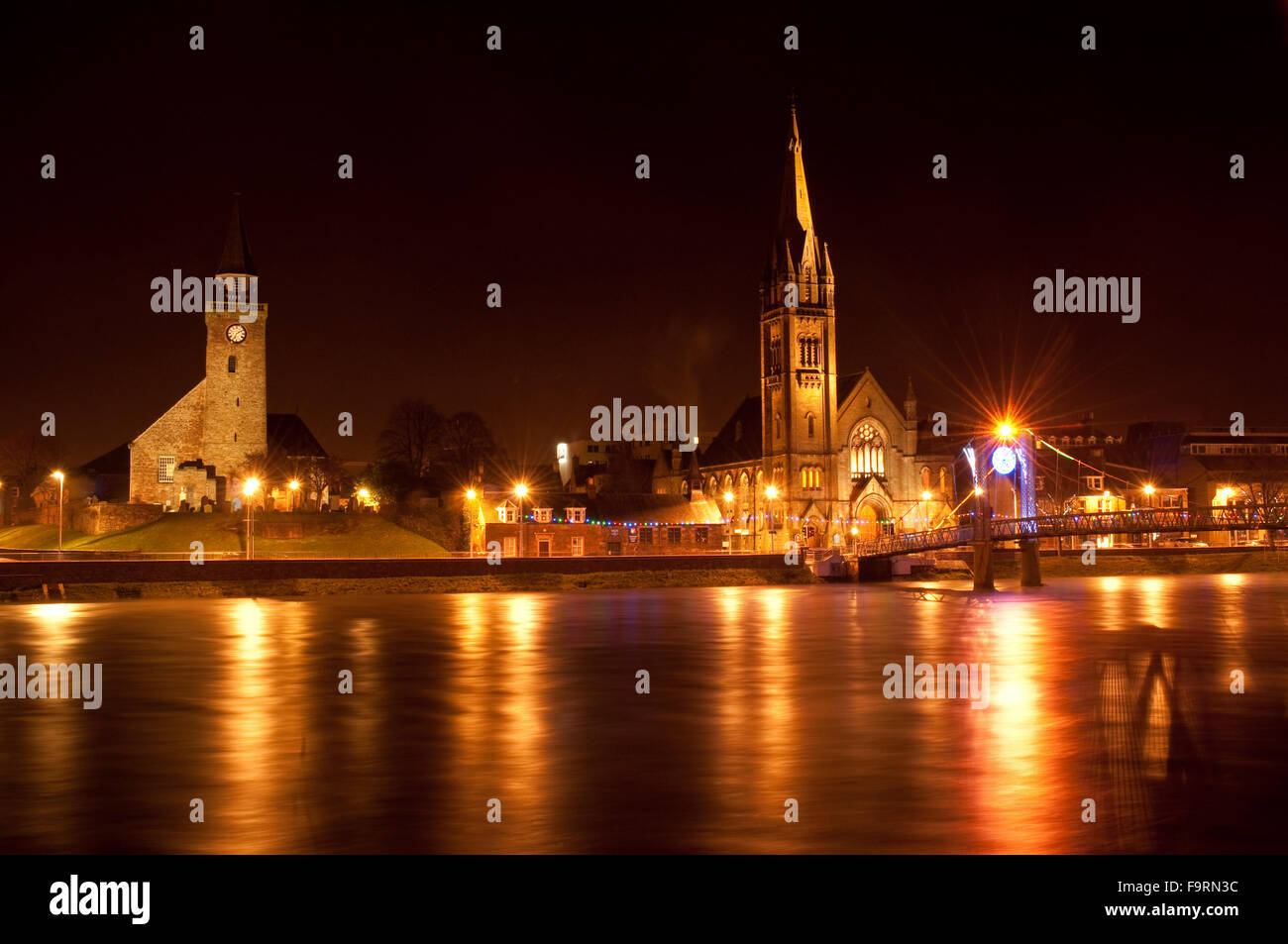 Inverness at Christmas Stock Photo Alamy