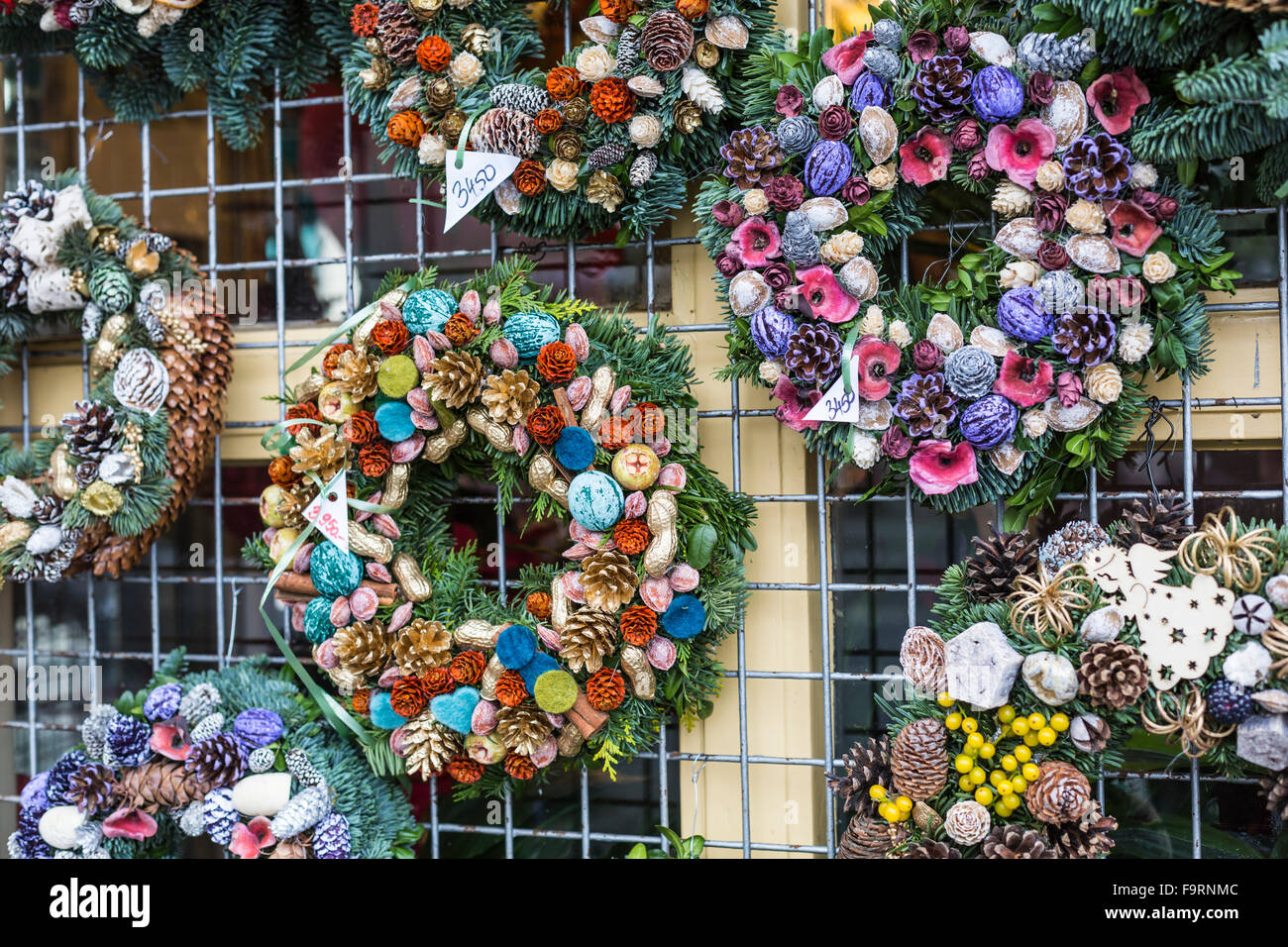 Christmas decorations in Budapest Christmas market Stock Photo Alamy Christmas decorations in Budapest Christmas market Stock Photo Alamy