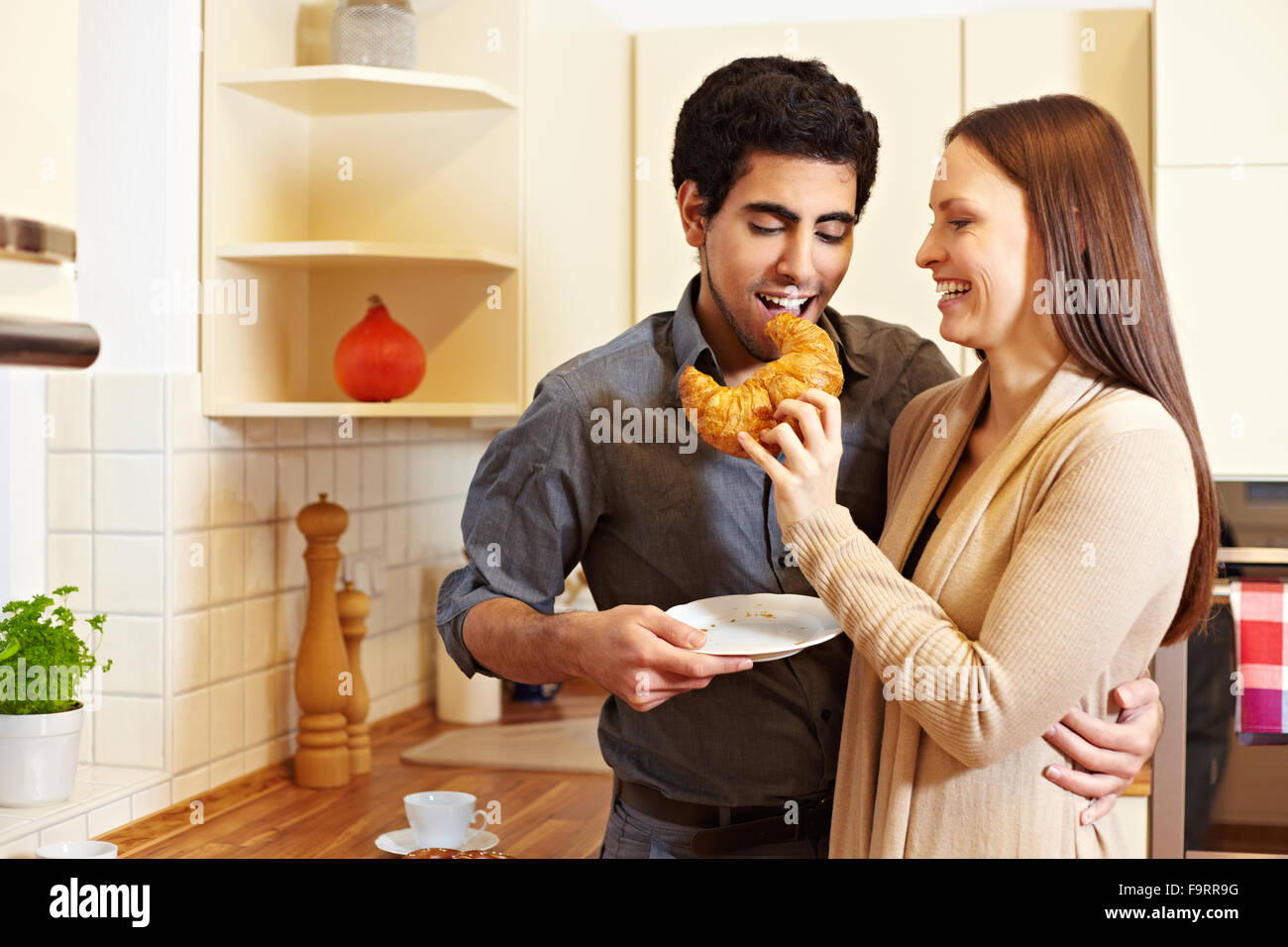 Stunning Sharing Croissants In A image