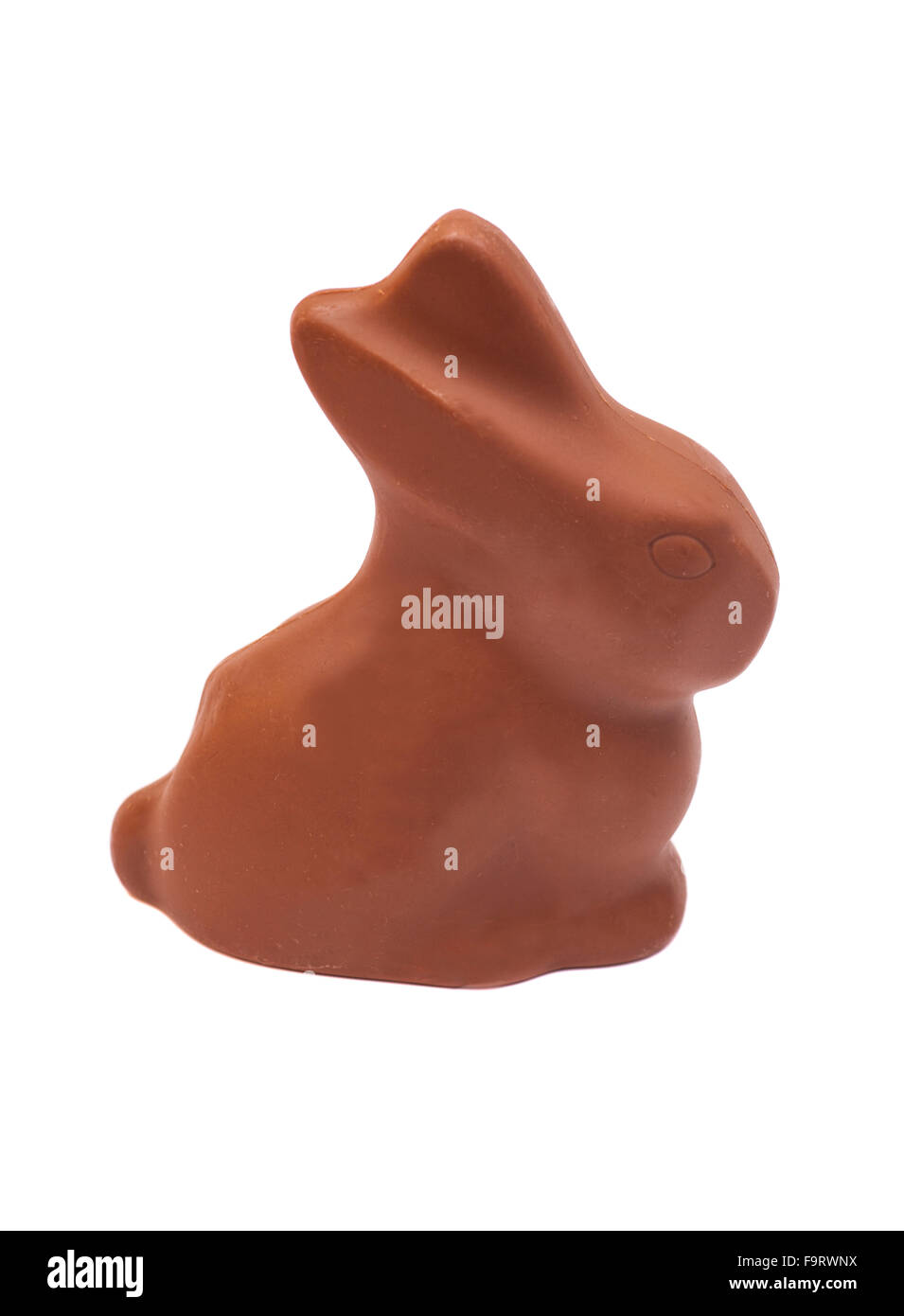 Easter chocolate bunny isolated on white background Stock Photo Alamy