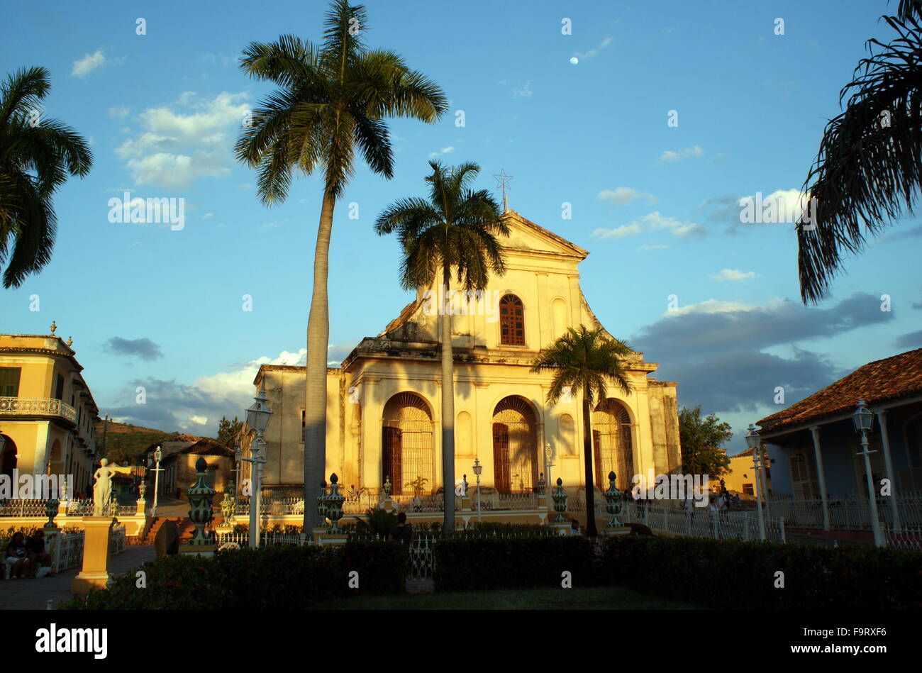Church of the Holy Trinity, Plaza Mayor, Trinidad, Cuba Stock Photo