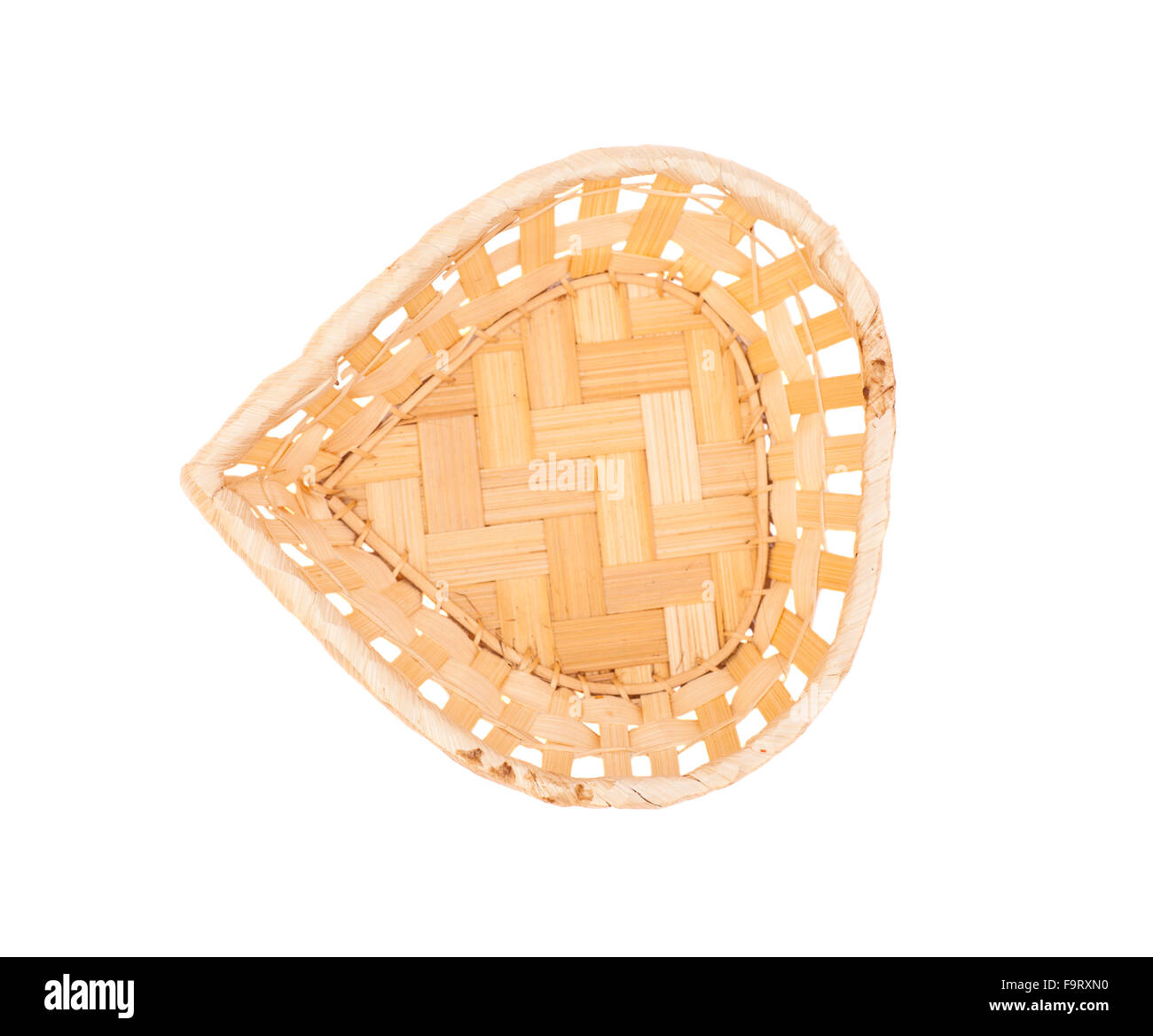 wicker basket isolated on white background Stock Photo - Alamy