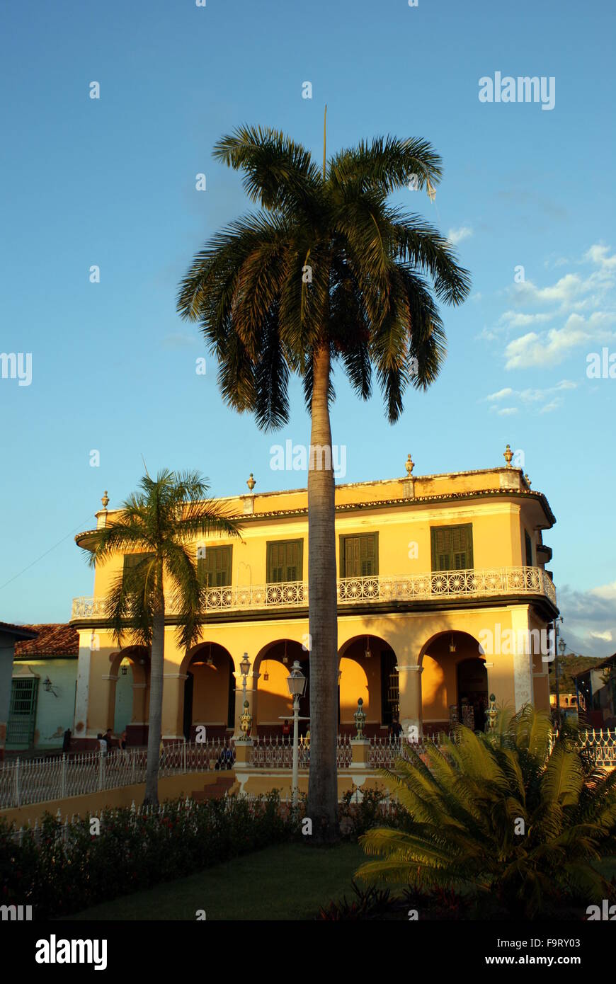 Brunet Palace, Plaza Mayor, Trinidad, Cuba Stock Photo