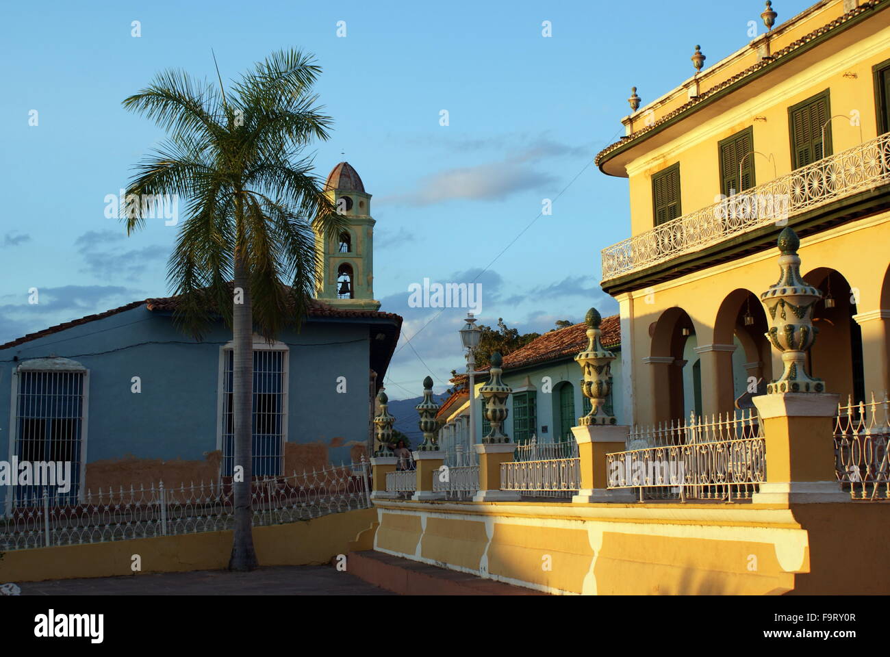 Plaza Mayor, Trinidad, Cuba Stock Photo