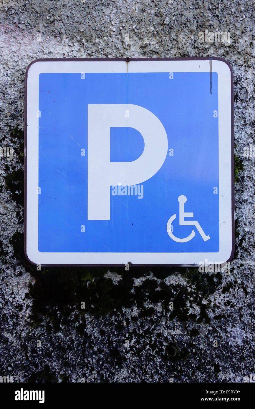 Disability sign parking hires stock photography and images Alamy