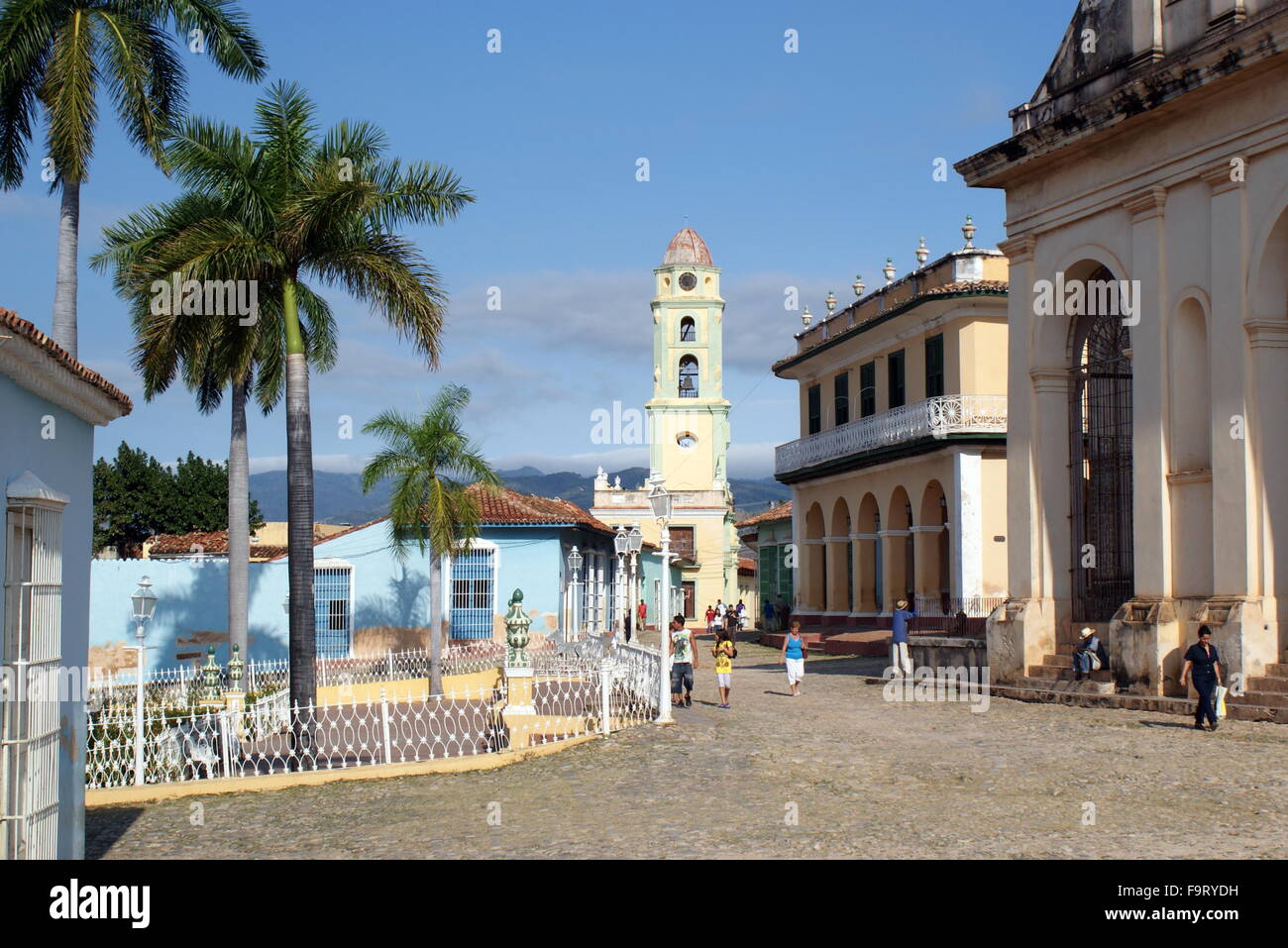 Plaza Mayor, Trinidad, Cuba Stock Photo